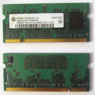 Модуль памяти для ноутбуков 256MB DDR2 SODIMM PC3200 (Первоуральск)
