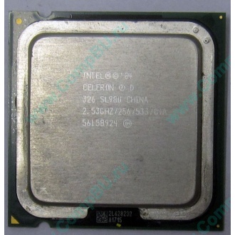 Процессор Intel Celeron D 326 (2.53GHz /256kb /533MHz) SL98U s.775 (Первоуральск)